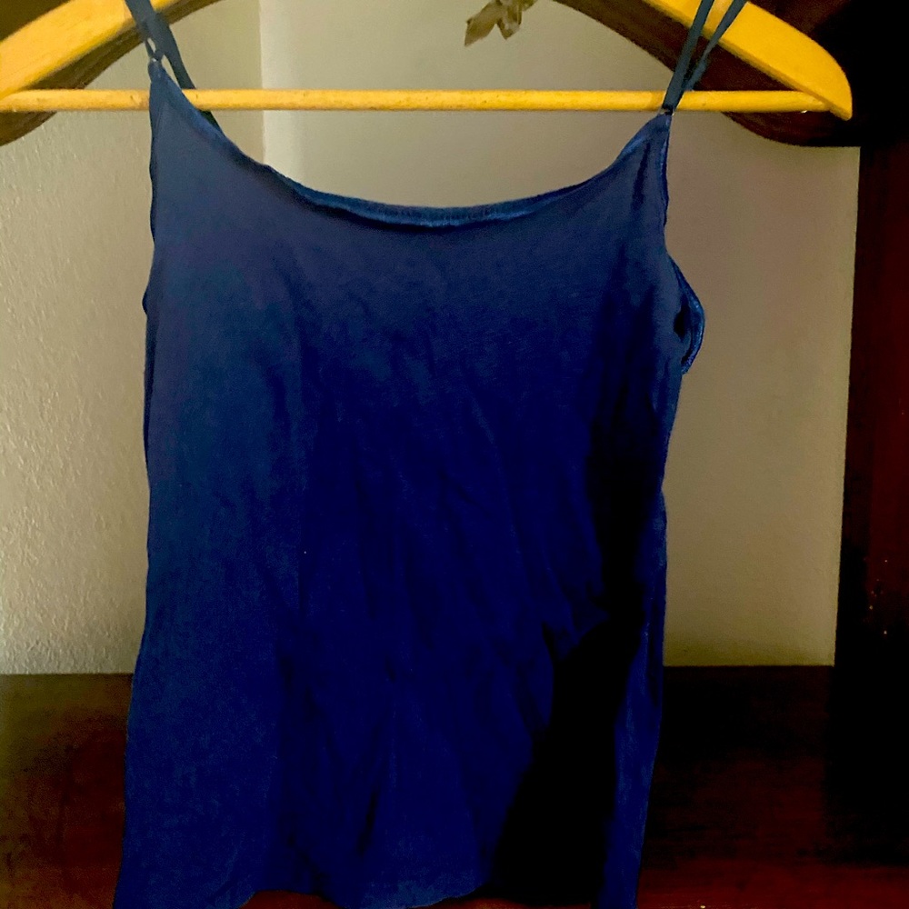 Soft cotton blend camisole with adjustable ribbon straps